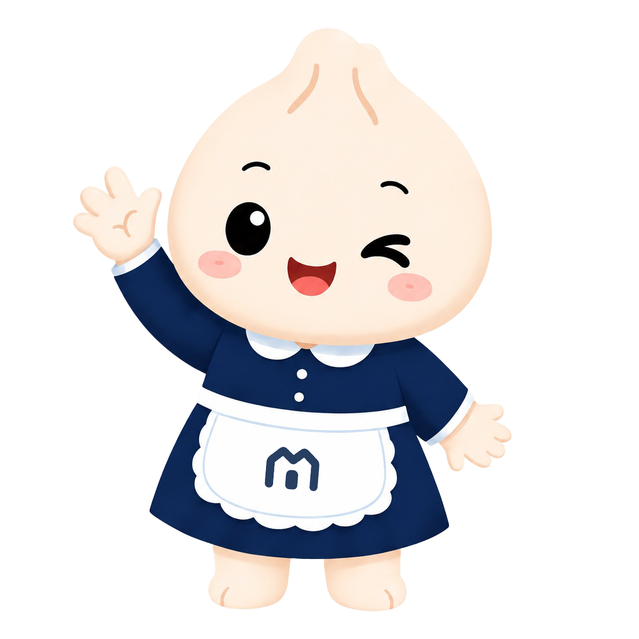 มาสคอต Monie กำลังโบกมือทักทาย